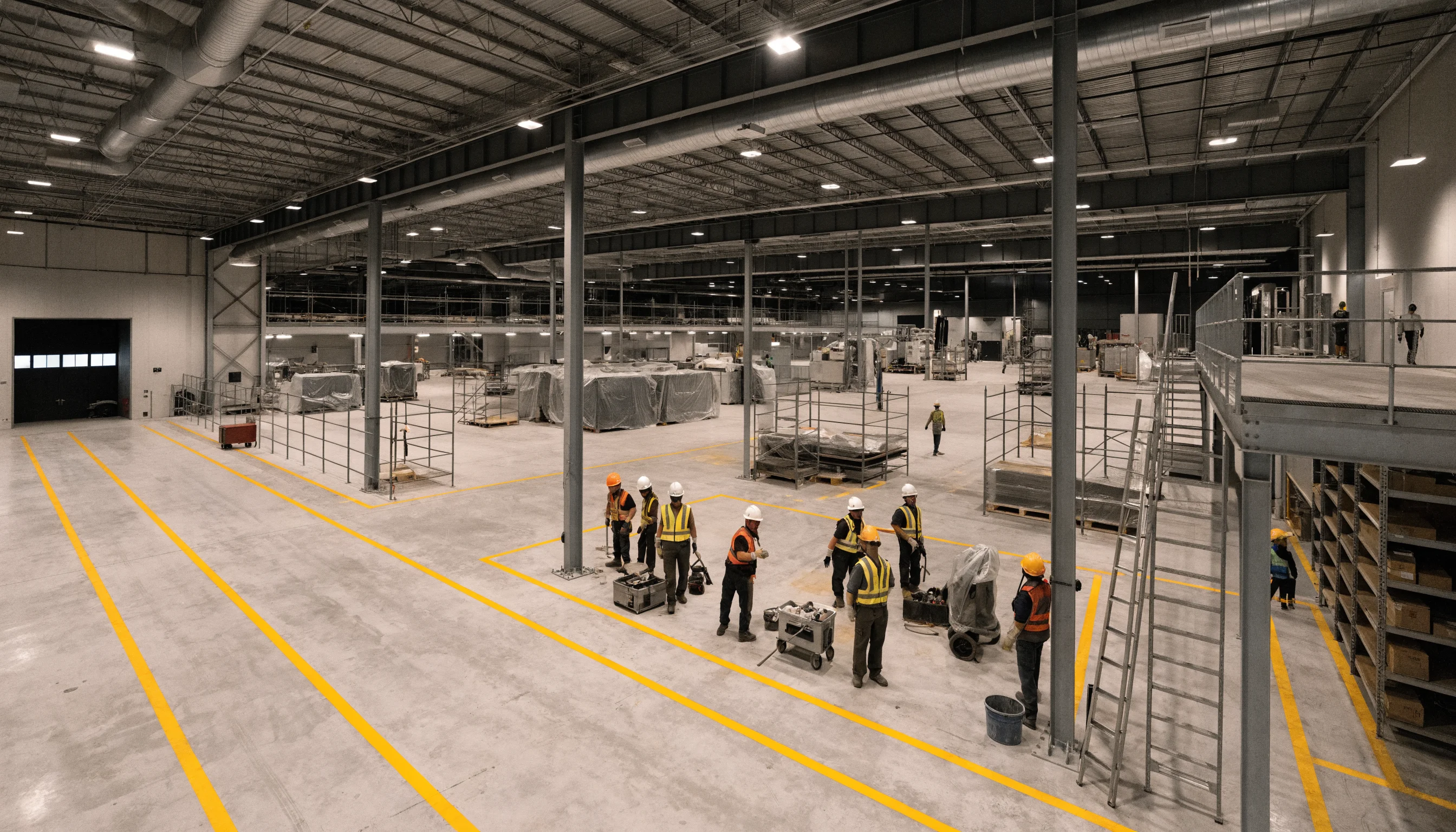 Manufacturing facility flooring