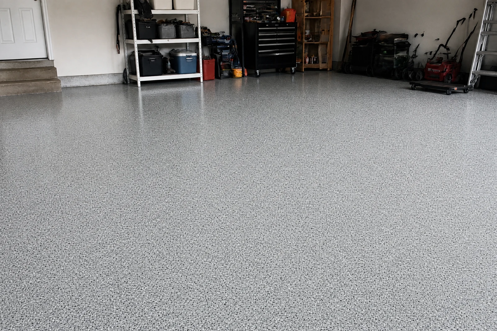 Residential garage floor coating